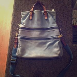 Fossil crossbody tote bag